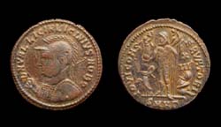 Licinius II, Heraclea, Helmeted Issue, Jupiter reverse, Beautiful!